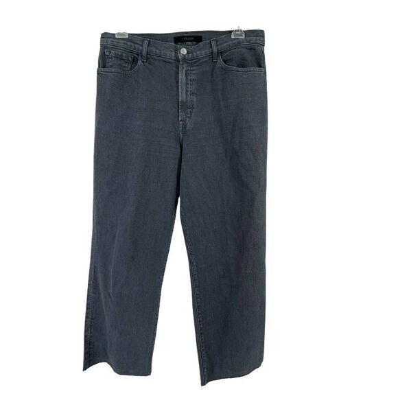 J Brand Jules High Rise Ankle Straight Jeans Shady Gray Womens Size 32 Waist - Picture 1 of 8